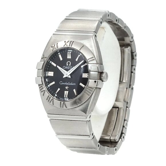 OMEGA Constellation 1581 51 Quartz Black Dial Ladies Watch 90290059 - Picture 1 of 6